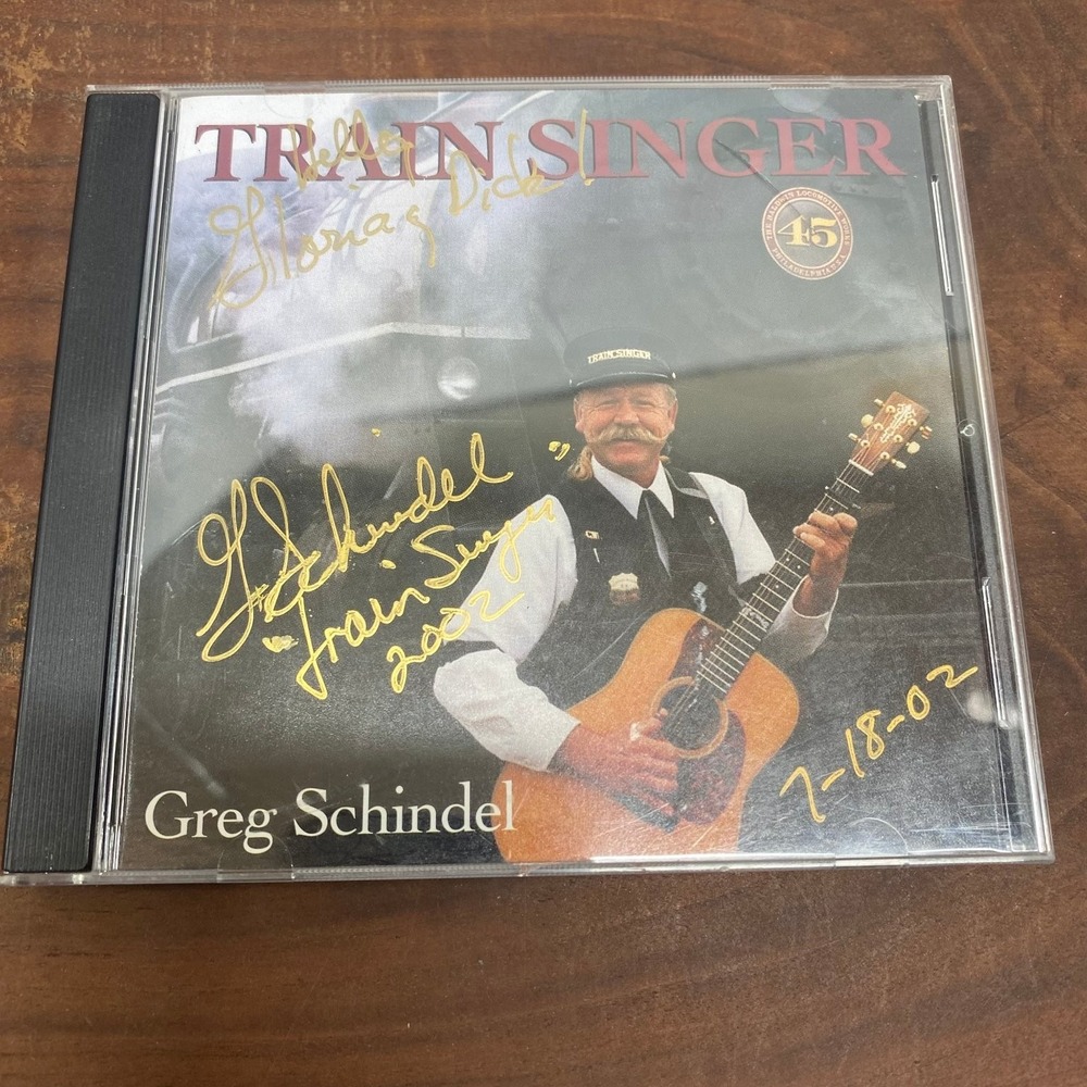 Greg Schindel - Train Singer CD 1998 Signed Folk Country Schindel Music